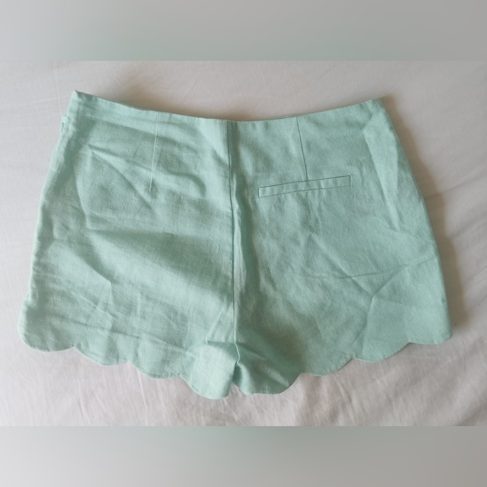 ASOS Women's Shorts Size UK 10 Mint Linen Blend with Pockets! - Picture 5 of 7